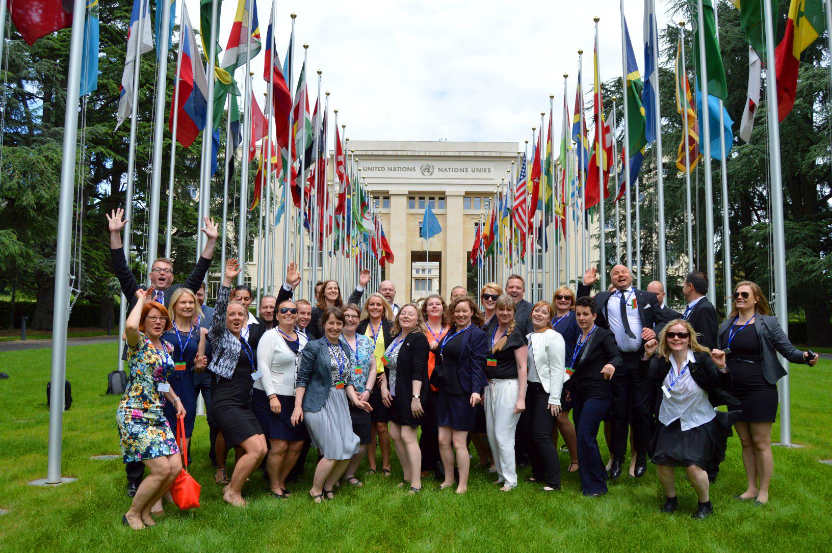 Palkansaajien pohjoismainen Genève-koulu seurasi alkukesästä Genèvessä ILOn työkonferenssia.